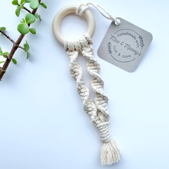 Boho Macrame Baby Teether - Picture 5 of 7